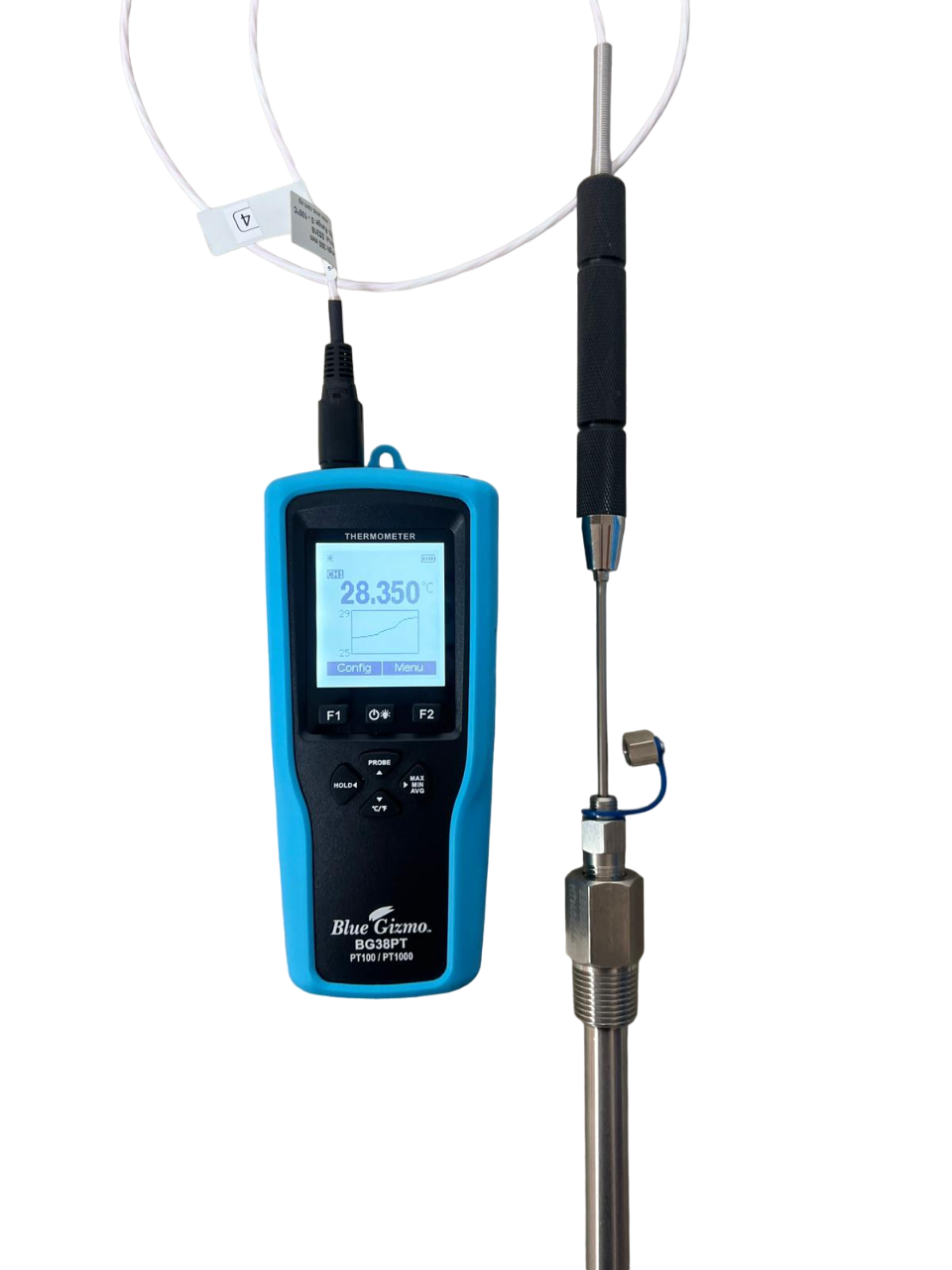 BG38PT, BLUE GIZMO DUAL CHANNEL PT100 / PT1000 DATA LOGGER